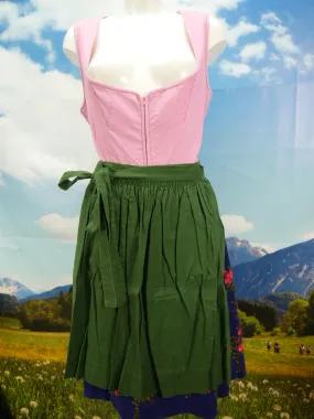 Herrlich 60er Jahre Handgenäht Balkonett süßes Vintage Dirndl mit Schürze Gr.44