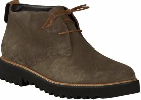 Leder-Schnürstiefeletten 102302630482 (Beige)